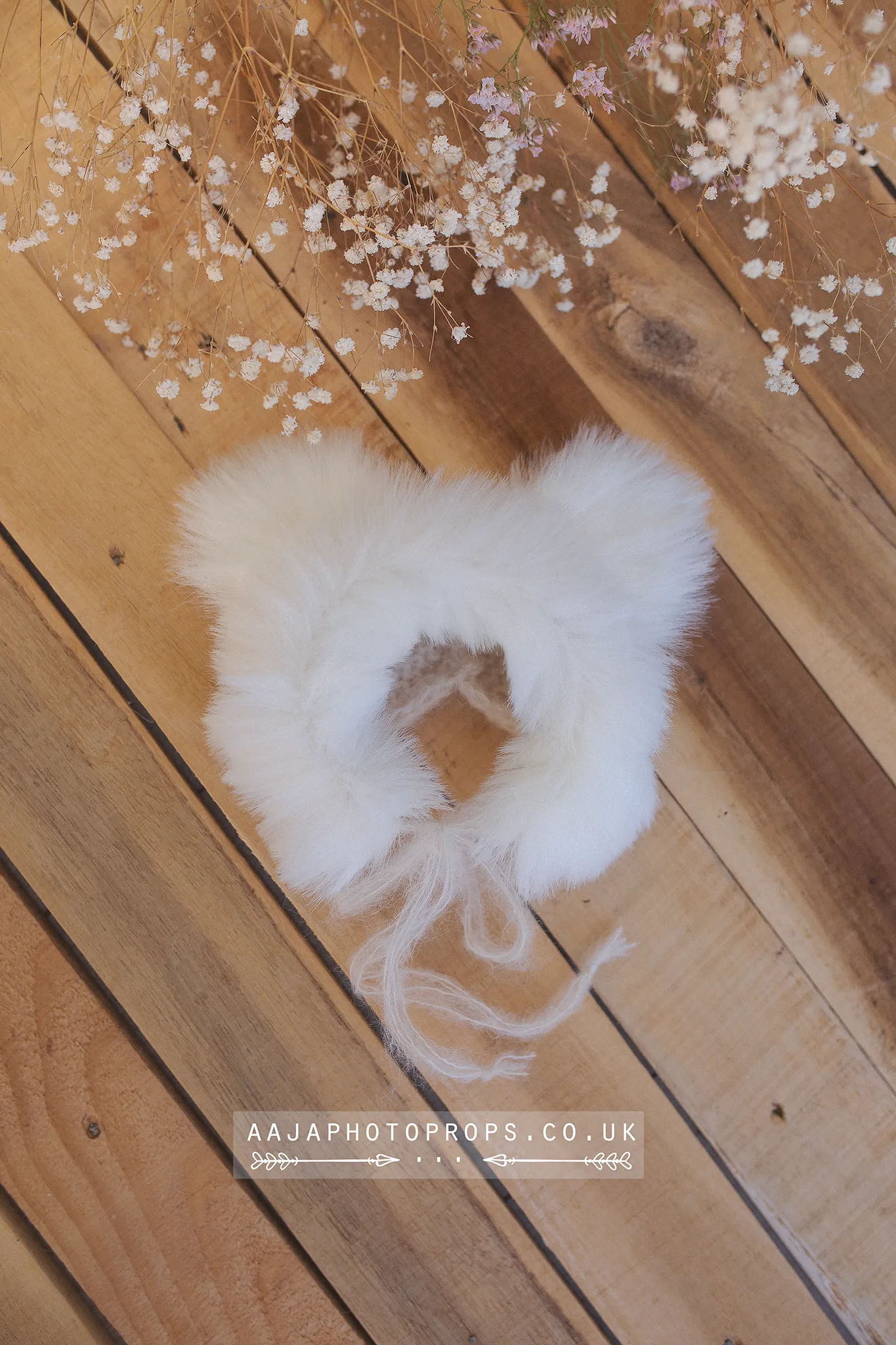 Baby newborn bear bonnet and wrap set, brown, faux fur, ears,  made to order