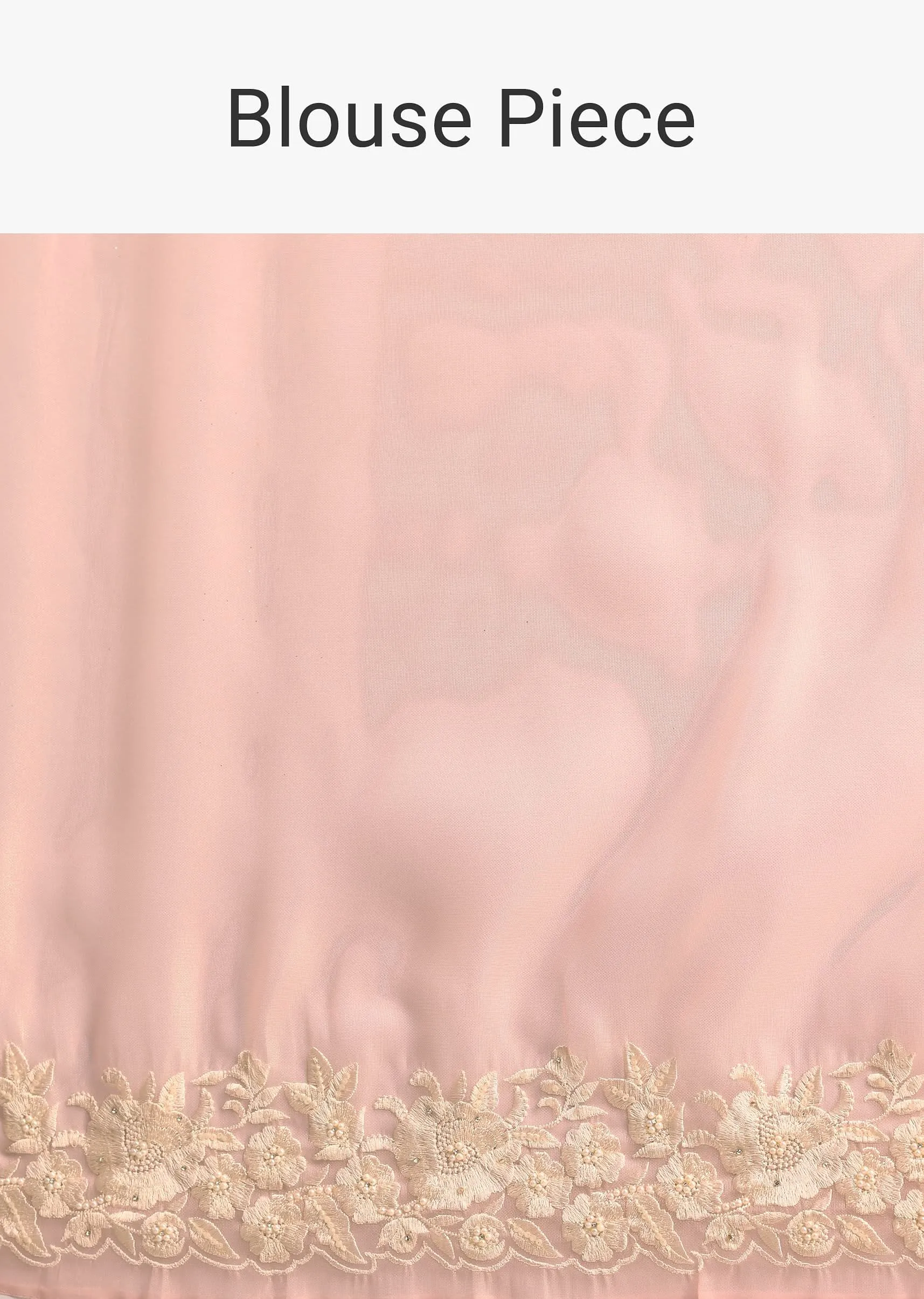 Chic Pink Saree With Resham Thread Work Border