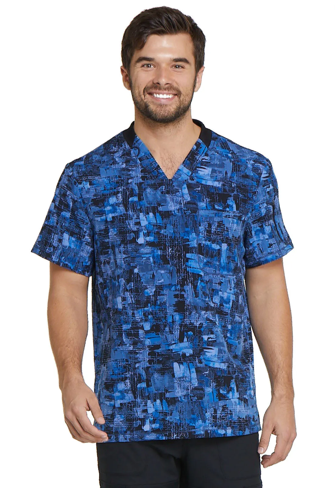 Dynamix - Men's V-Neck Print Top