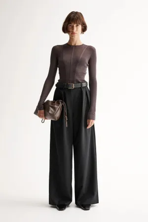 Elka Collective 'Silia Knit Top ' - Chocolate