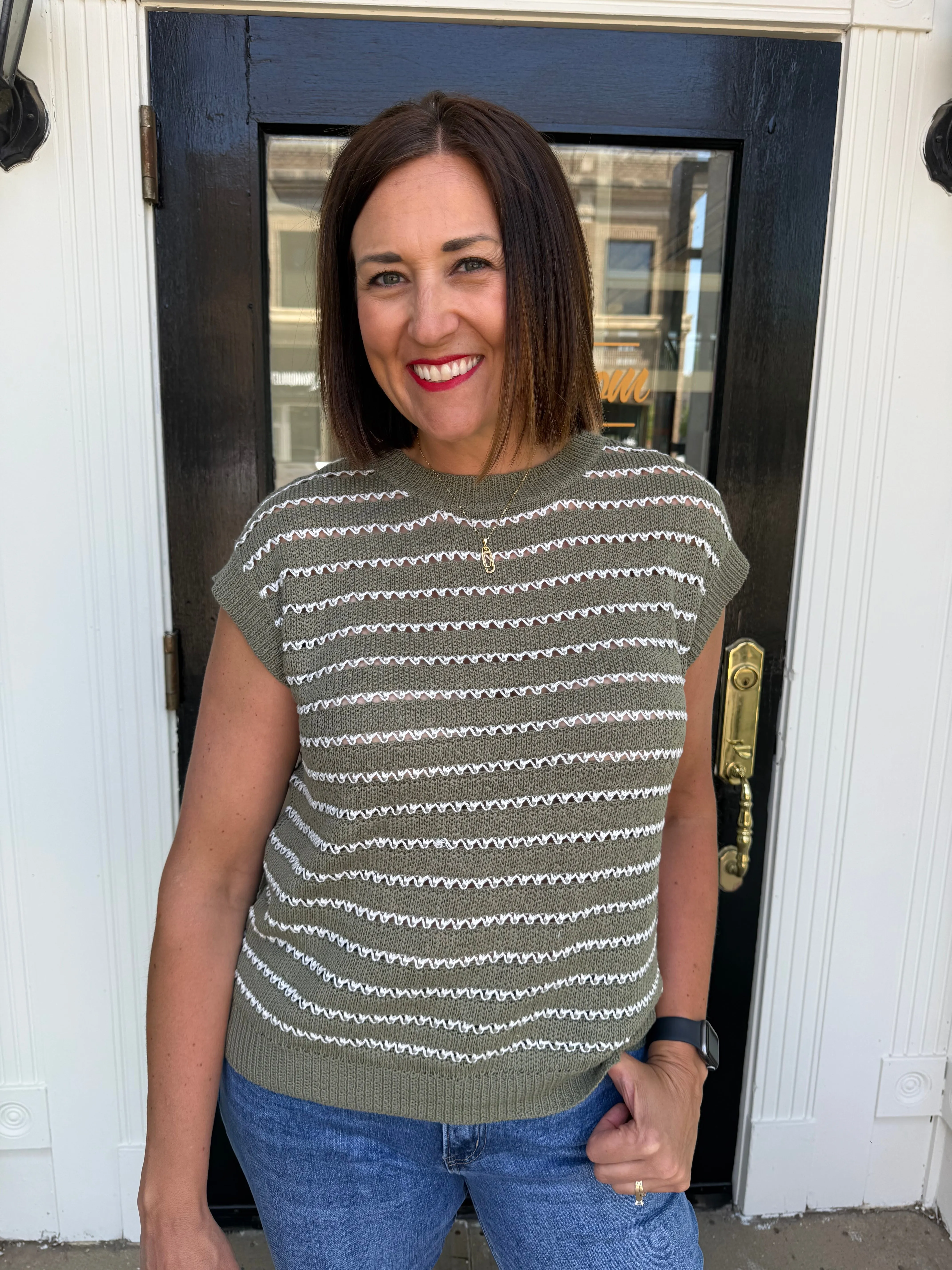Mossy Knit Top