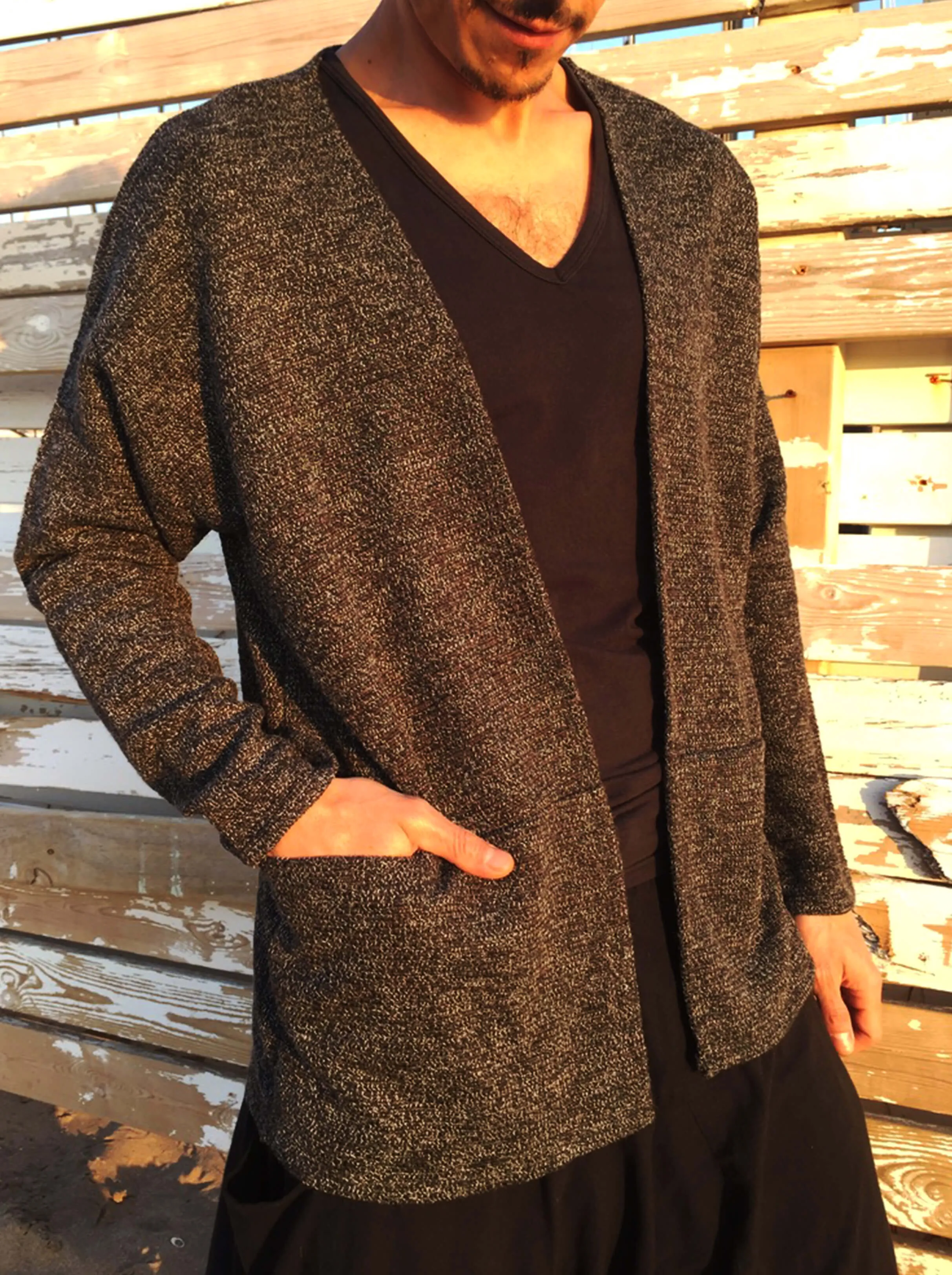 Mottled Knitted Jacket