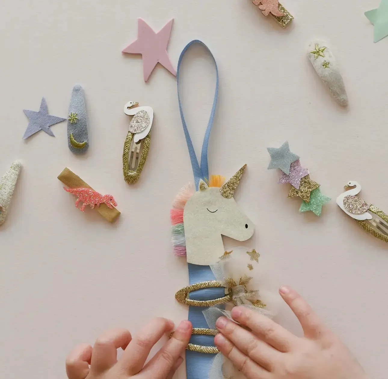 Rainbow Unicorn Clip Hanger